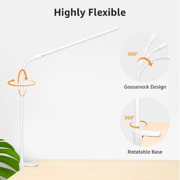 Lepro LED Desk Lamp 310005, Adjustable Colour Temperature and Brightness