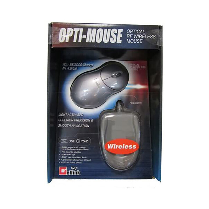 Mouse wireless Cellink 801, 600-800 DPI, USB e PS/2