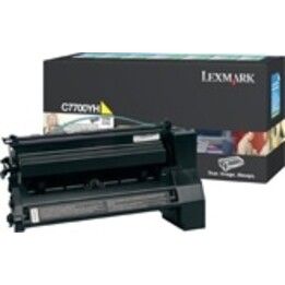 Lexmark C7700YH Yellow High Yield Return Programme Toner Cartridge