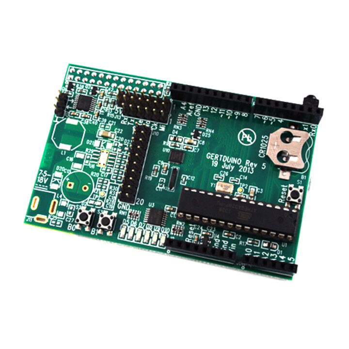 Raspberry Pi GertDuino - Erweiterungsplatine mit ATmega328P und RS232
