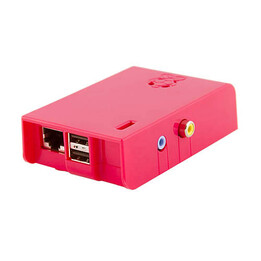 Raspberry Pi Model B 512MB - Barebone mit 2 USB und Ethernet (Himbeer-Gehäuse)