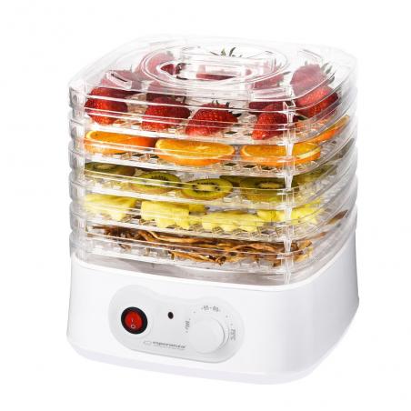 Esperanza EKD004 Deshidratador de alimentos, Transparente, Blanco 250 W - Imagen 1