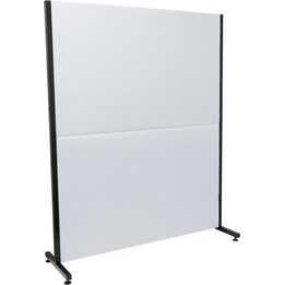 Piqueras y Crespo Valdeganga Bali Paravent Weiß, 3 klappbare Paneele, 180 x 180 cm, Aluminiumrahmen weiß lackiert und PVC-Lamell