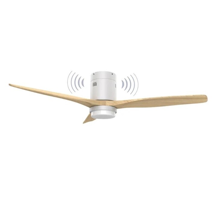 Energy Sistem SoundAir White - Ventilateur de plafond avec enceinte Bluetooth, 42" (107 cm), 50 W, lumière LED réglable 3000K-60
