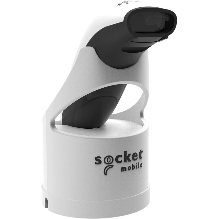 Socket Mobile Scan S740 Universal Barcode Scanner Bluetooth 5.0 with White Charging Dock