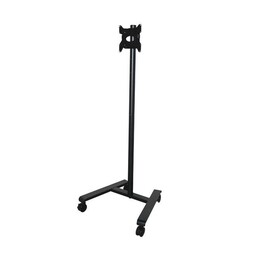 B-Tech BT7504/B Carrinho para ecrã plano de 32" a 65", 45 kg, altura ajustável 1100-1600 mm, VESA 200x200 a 600x400 mm, bandeja 