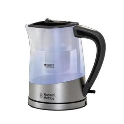 Russell Hobbs Purity tetera eléctrica 1 L Negro, Plata, Transparente 2200 W - Imagen 1