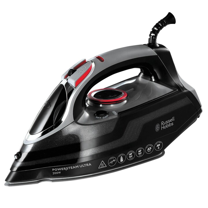 Russell Hobbs 20630-56 ferro Ferro a vapor seco Base em cerâmica 3100 W Preto, Cinzento