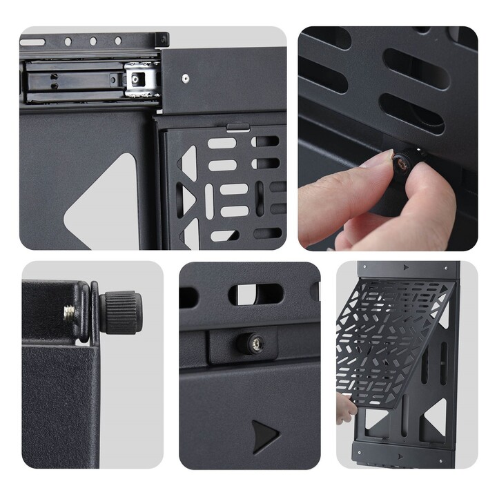StarTech 1S-AV-WALL-MOUNT Pull-Out Wall Panel, 10 kg, Black