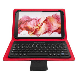 Capa universal com teclado Bluetooth Phoenix PHKEYBTCASE9-10+ para tablet, iPad e ebook de 9 a 10 polegadas, ultra fina slim