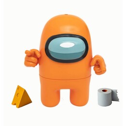 Action Figure casuale Among Us – Confezione da 1 scatola con figura a sorpresa, 10 cm, include accessori e carta collezionabile 