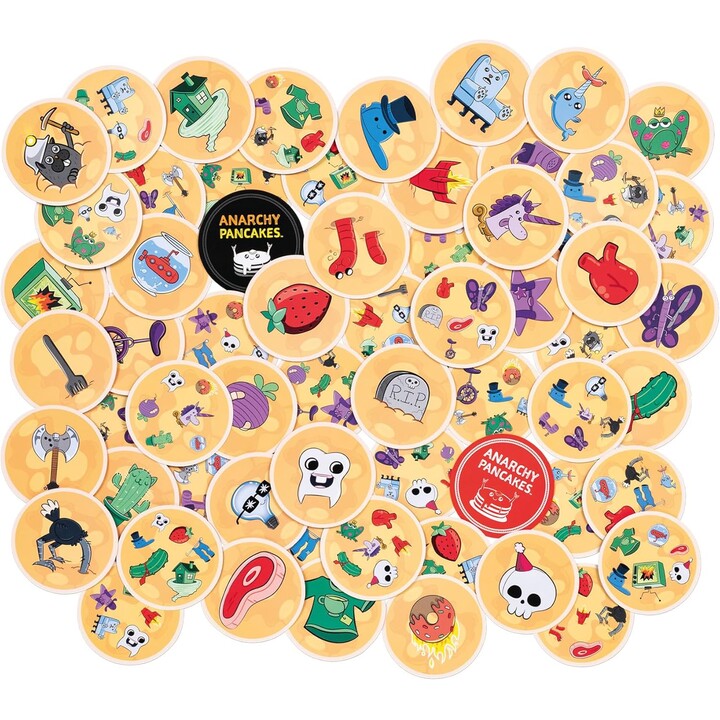 Jogo de mesa da Asmodee! Dobble Anarchy Pancakes