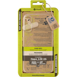 Funda recycletek compatible con Oppo A38 4G transparente