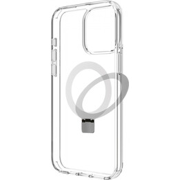 Capa recycletek Magsafe com suporte compatível com Apple iPhone 15 Pro Max transparente