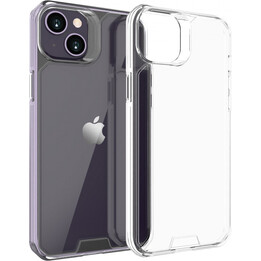 Capa à prova de choques de 2 m, compatível com o Apple iPhone 14 Plus, transparente