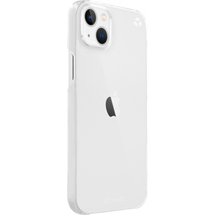 Capa Recycletek compatível com o Apple iPhone 14 Plus, transparente e antibacteriana