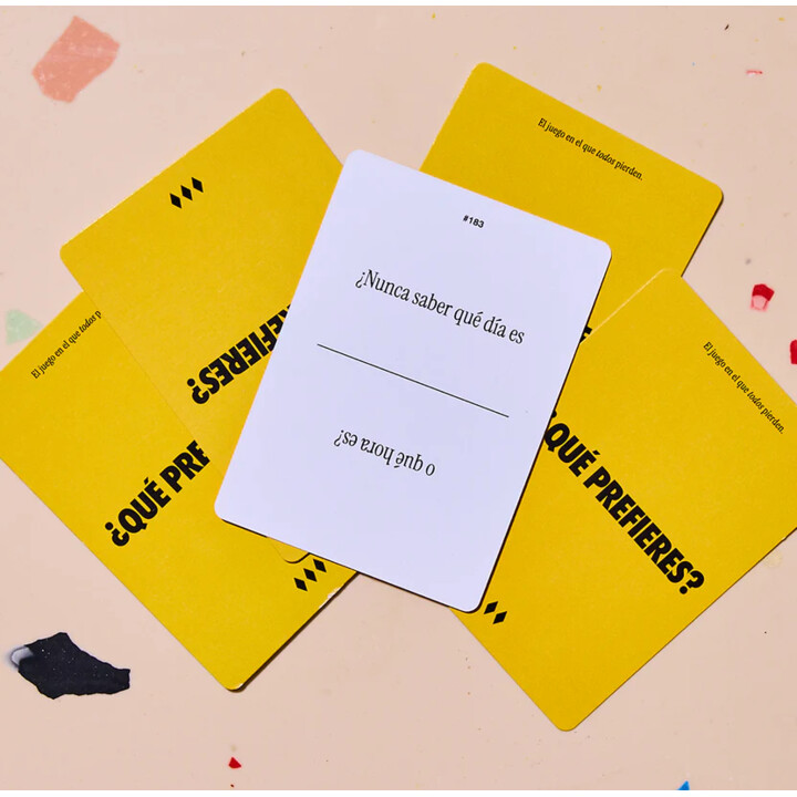 Jogo de tabuleiro «O que preferes?»