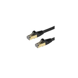 Startech.com 7.5m Cat6a Ethernet Network Cable Black Snagless with Copper Wire