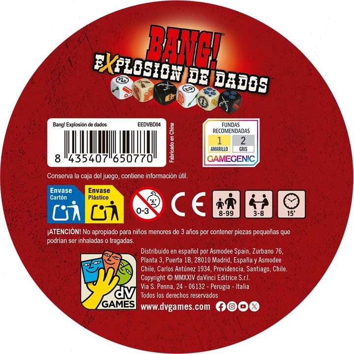 Asmodee! Bang - Dice Explosion