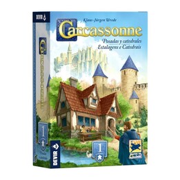 Devir Carcassonne exp1 Pousadas e Catedrais – jogo de tabuleiro