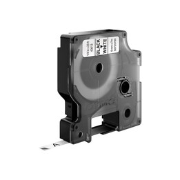 DYMO D1 S0720780 fita de etiquetas padrão 6 mm x 7 m preto sobre branco