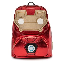 Mochila Loungefly Marvel Iron Man com luz