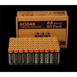 Kodak XTRALIFE alkaline AA battery (60 pack)