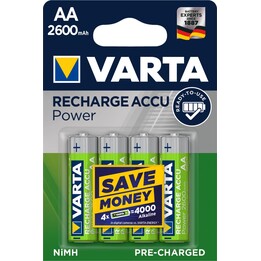 Varta RECHARGE ACCU Power AA Rechargeable Battery Nickel-Metal Hydride (NiMH)