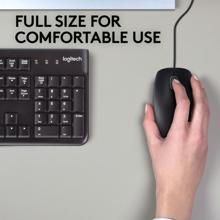 Mouse Logitech B110 Silent USB nero