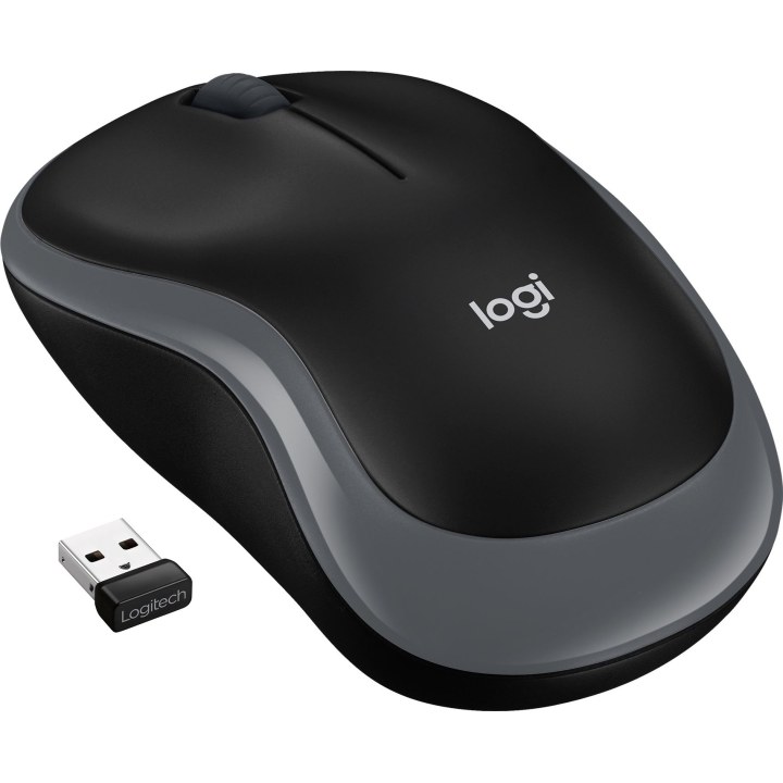 Logitech M185 mouse wireless grigio