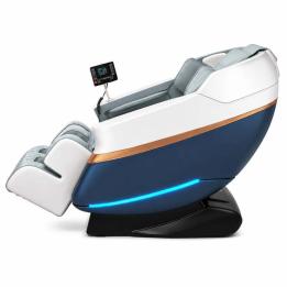 Extralink Poltrona da massaggio 3D Zero Gravity bianco-blu
