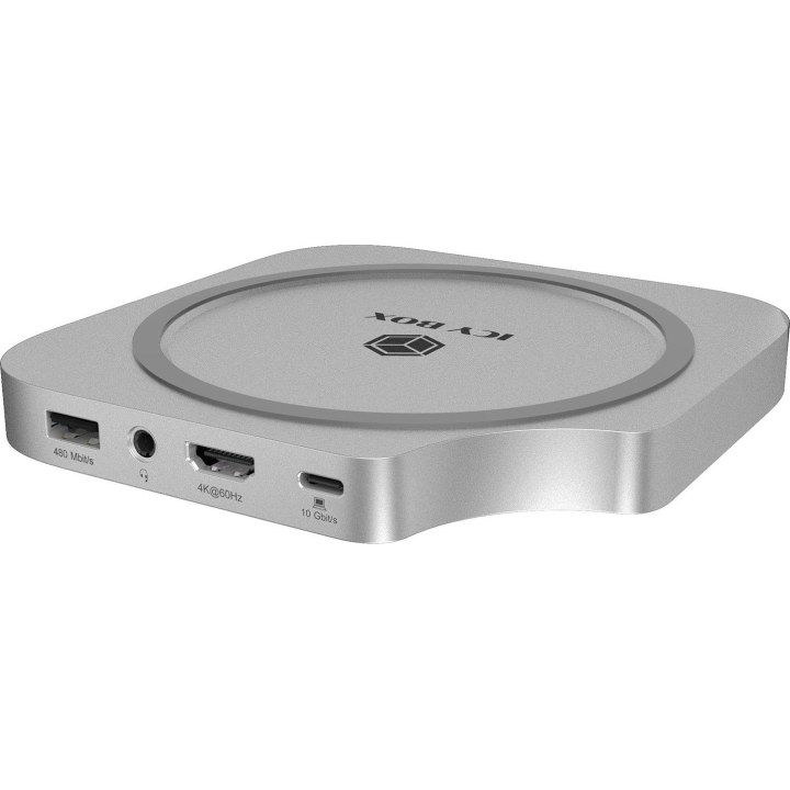 ICY BOX IB-DK100 Base de ligação para Mac Mini M4 de 7 polegadas