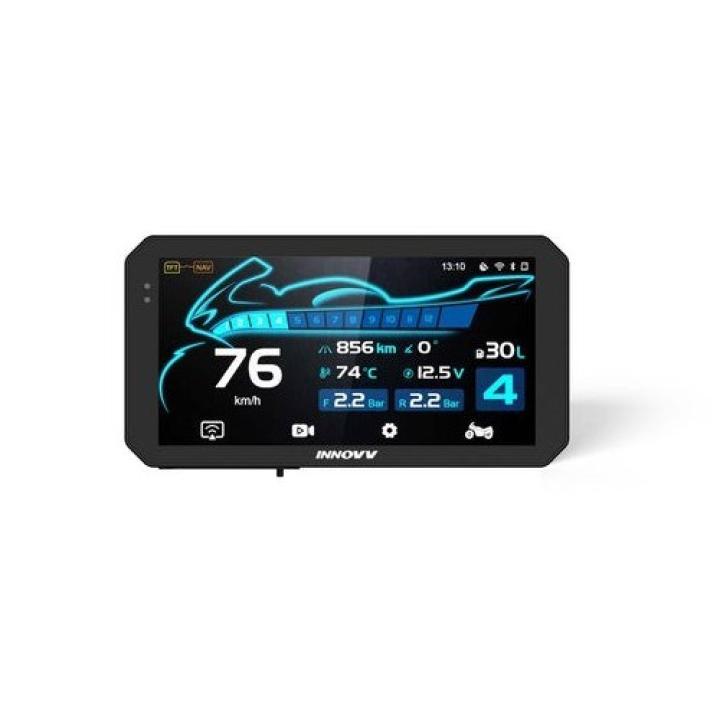 INNOVV N3 Quick-Release Smart Display Universal: Universal Motorcycle Display with Quick-Release Mount, CarPlay, Cameras, and TP