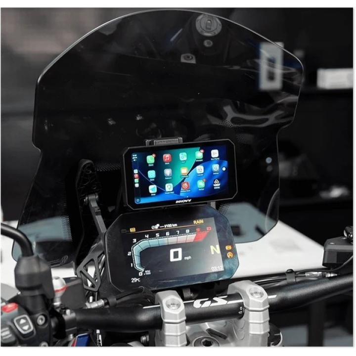 INNOVV N3 Quick-Release Smart Display Universal: Universal Motorcycle Display with Quick-Release Mount, CarPlay, Cameras, and TP