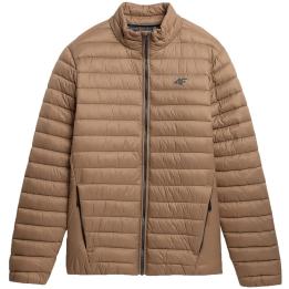 Men’s down jacket 4F M239 light brown 4FAW23TDJAM239 82S