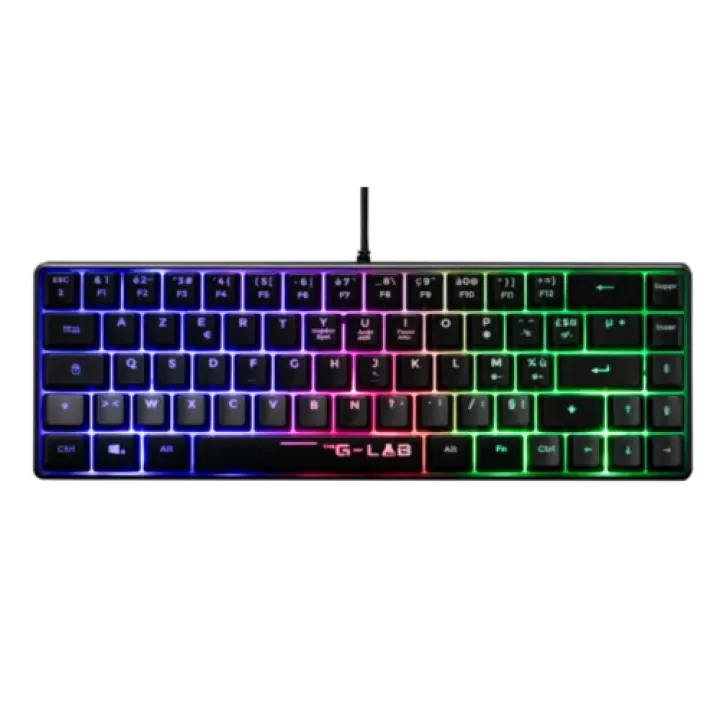 THE G-LAB Keyz Hydrogen clavier gaming TKL à membrane rétroéclairé gris