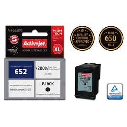 Activejet AH-652BR cartucho de tinta Compatible Negro 1 pieza(s)