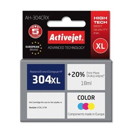Cartuccia d'inchiostro Activejet AH-304CRX 1 pezzo(i) Compatibile High Yield (XL) Ciano, Magenta, Giallo