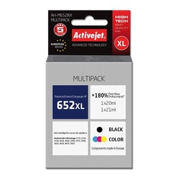 Activejet AH-M652RX Compatible ink cartridge Black, Cyan, Magenta, Yellow Multipack 2 pc(s)