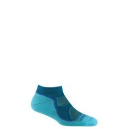Darn Tough Light Hiker No Show Lightweight with Cushion Wandersocken Blau Cascade