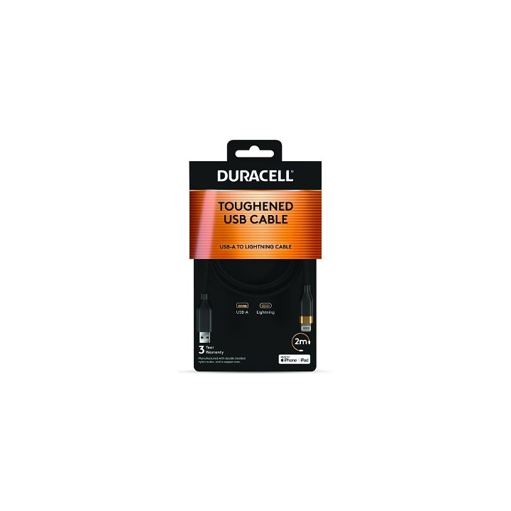 CÂBLE LIGHTNING VERS USB 2 M / DRU5022A DURACELL