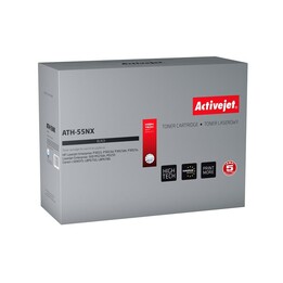 Activejet Cartouche toner ATH-55NX (remplacement de HP 55X CE255X, Canon CRG-724H ; Supreme ; 12500 pages ; noir)