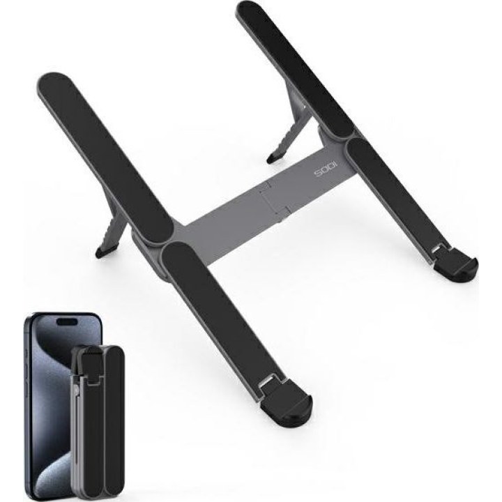 Foldable Compact Mini Laptop Stand, Gray