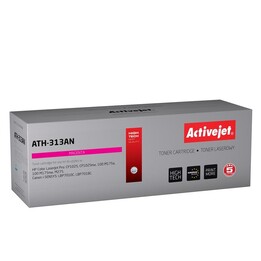 Activejet ATH-313AN TonerkartuschefürHP Drucker; HP 126A CE313A, Canon CRG-729M-Ersatz; Prämie; 1000 Seiten; Magenta