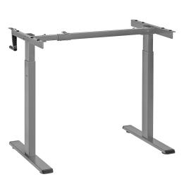 Mesa Maclean, ajuste manual de la altura, sin tablero, para trabajar de pie y sentado, hasta 60 kg, altura máxima 120 cm, MC-790