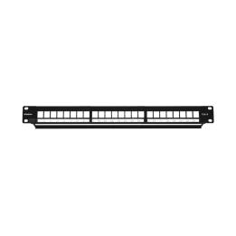 Phoenix Empty Patch Panel for 24-Port Category 6 1U Rack
