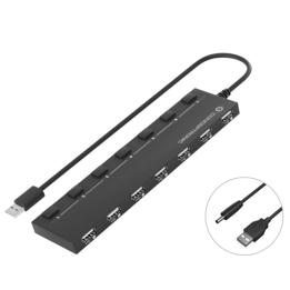 Hub USB 2.0 Conceptronic Hubbies08 com 7 portas e interruptores