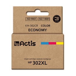 Actis KH-302CR TintenpatronefürHP Drucker; HP 302XL F6U67AE-Ersatz; Prämie; 21ml; Farbe