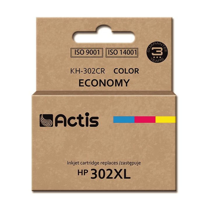 Actis cartridge KH-302CR for Hewlett Packard compatible HP 302XL F6U67AE standard - Kompatibel - Tintenpatrone Cian, Magenta, Am