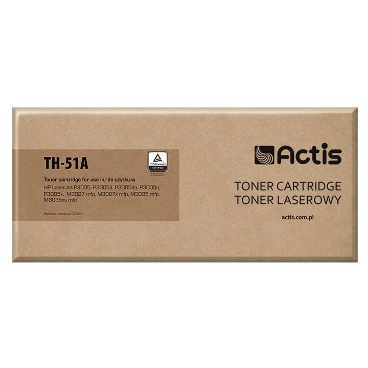 Actis Cartouche de toner TH-51A (remplacement HP 51A Q7551A ; Standard ; 6500 pages ; noir)